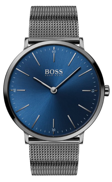 Hugo Boss Horizon Blue Dial Black Mesh Bracelet Watch for Men - 1513734 Buy Now By Hugo Boss