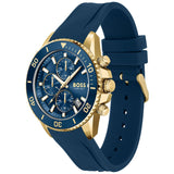 Hugo Boss Admiral Blue Dial Blue Rubber SIlicon Strap Watch for Men - 1513965 Buy Now By Hugo Boss