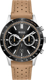 Hugo Boss Allure Black Dial Brown Leather Strap Watch for Men - 1513964 Buy Now By Hugo Boss