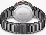 Hugo Boss One Chronograph Red Dial Grey Steel Strap Watch For Men - 1514000 Buy Now By Hugo Boss