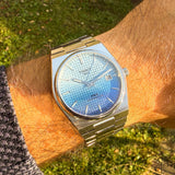 Tissot PRX Powermatic 80 Gradient Blue Dial Silver Steel Strap Watch for Men - T137.407.11.351.01