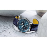 Breitling Navitimer Automatic 35 Blue Dial Blue Leather Strap Watch for Men - A17395161C1P1