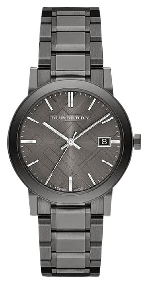Burberry The City Grey Dial Gunmetal Steel Strap Watch for Men - BU9007 Buy Now By Burberry