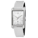 Calvin Klein Window White Dial White Leather Strap Watch for Men - K2M21120 Buy Now By Calvin Klein