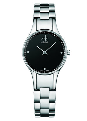 Calvin Klein Simplicity Black Dial Silver Steel Strap Watch for Women - K4323104 Buy Now By Calvin Klein