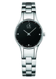 Calvin Klein Simplicity Black Dial Silver Steel Strap Watch for Women - K4323104 Buy Now By Calvin Klein