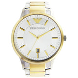 Emporio Armani Renato Silver Dial Two Tone Steel Strap Watch For Men - AR2449 Buy Now By Emporio Armani