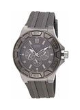 Guess Force Grey Dial Grey Rubber Strap Watch For Men - W0674G8 Buy Now By Guess