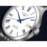 Longines Record Automatic Stainless Steel 40mm Watch for Men - L2.821.4.11.6 Buy Now By Longines