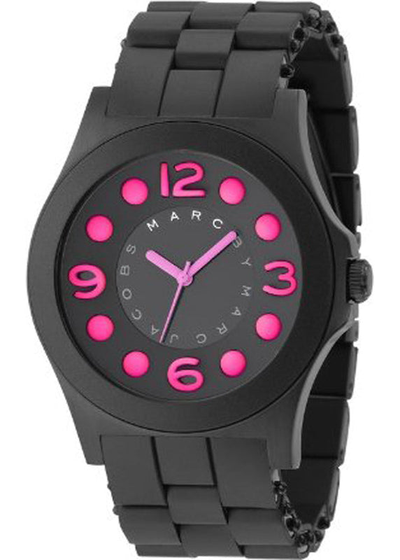 Marc Jacobs Pelly Black Dial Black Silicone Strap Watch for Women - MBM2517 Buy Now By Marc Jacobs