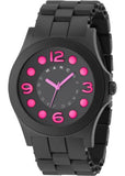 Marc Jacobs Pelly Black Dial Black Silicone Strap Watch for Women - MBM2517