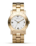 Marc Jacobs Amy White Dial Gold Steel Strap Watch for Women - MBM3182 Buy Now By Marc Jacobs