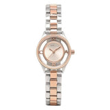 Marc Jacobs Tether Transparent White Dial Two Tone Steel Strap Watch for Women - MBM3418 Buy Now By Marc Jacobs