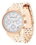 Michael Kors Damen White Dial Rose Gold Steel Strap Watch for Women - MK5026 Buy Now By Michael Kors