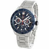 Tag Heuer Carrera Chronograph Blue Dial Silver Steel Strap Watch for Men - CBG2A11.BA0654 Buy Now By Tag Heuer