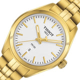 Tissot T Classic PR 100 Lady White Dial Gold Steel Strap Watch for Women - T101.210.33.031.00 Buy Now By Tissot