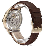 Fossil Townsman Automatic Skeleton Gold Dial Brown Leather Strap Watch for Men - ME3043 Buy Now By Fossil
