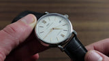 IWC Portofino Automatic White Dial Black Leather Strap Watch for Men - IW356517 Buy Now By IWC