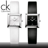 Calvin Klein Mark Silver Dial White Leather Strap Watch for Women - K3R231L6 Buy Now By Calvin Klein