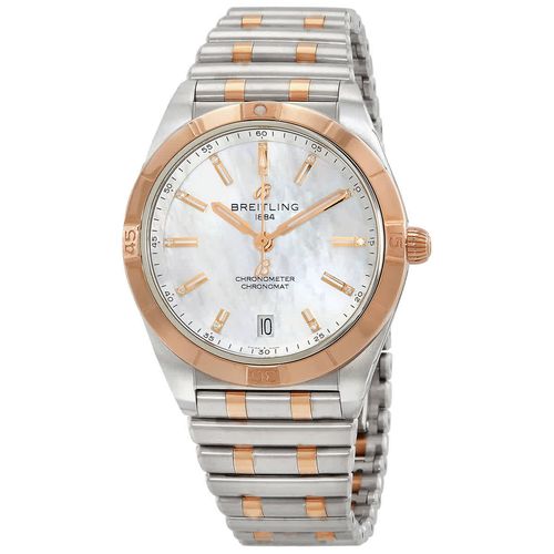 Breitling Chronomat 36 Mother of Pearl Dial Two Tone Steel Strap Watch for Women - U10380101A2U1 Buy Now By Breitling