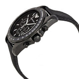 Emporio Armani Sigma Chronograph Black Dial Black Leather Strap Watch For Men - AR6131 Buy Now By Emporio Armani