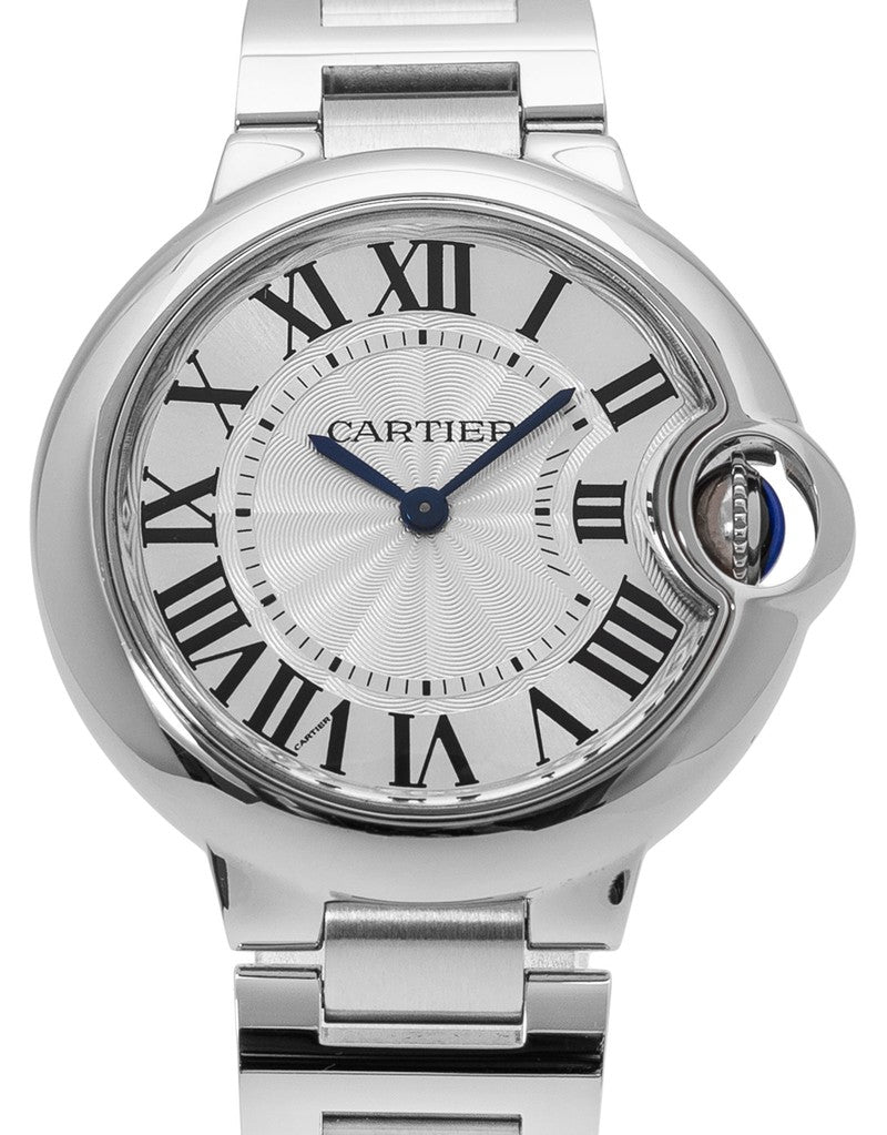 Cartier Ballen Bleu De Cartier Silver Dial Silver Steel Strap Watch for Women - W6920084 Buy Now By Cartier