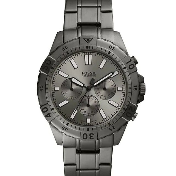 Fossil Garrett Chronograph Grey Dial Grey Steel Strap Watch for Men - FS5621 Buy Now By Fossil