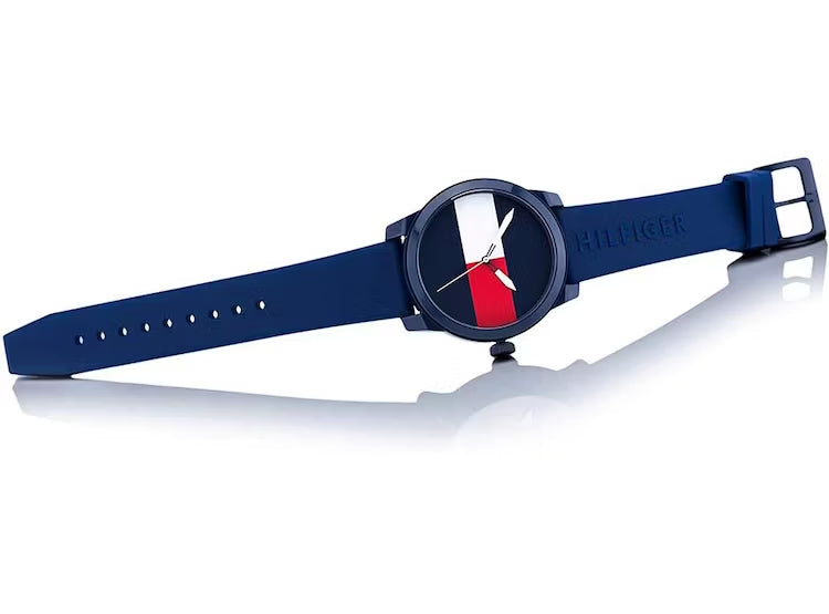 Tommy Hilfiger Denim Quartz Blue Dial Blue Rubber Strap Watch for Men - 1791322 Buy Now By Tommy Hilfiger