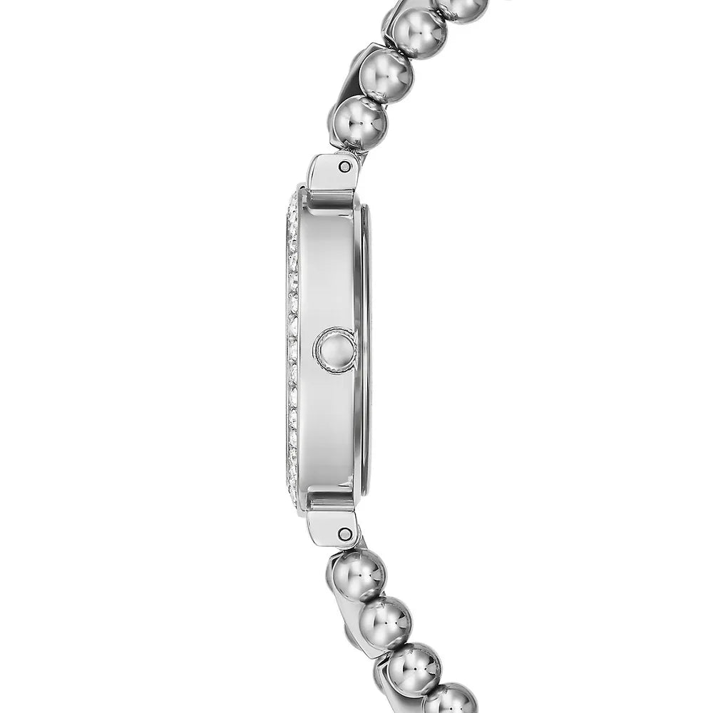 Guess Gala Diamonds Silver Dial Silver Steel Strap Watch for Women - GW0401L1 Buy Now By Guess