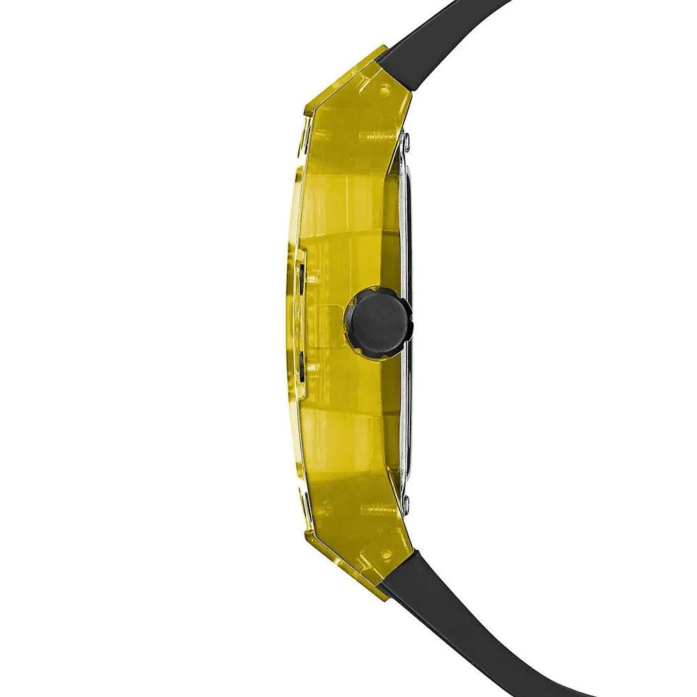 Guess Phoenix Chronograph Black Dial Black Rubber Strap Watch for Men - GW0499G2 Buy Now By Guess