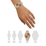 Guess Luna Diamonds Rose Gold Dial Rose Gold Steel Strap Watch for Women - GW0307L3 Buy Now By Guess