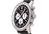 Breitling Navitimer B01 Chronograph 46 Black Dial Black Leather Strap Watch for Men - AB0137211B1P1 Buy Now By Breitling