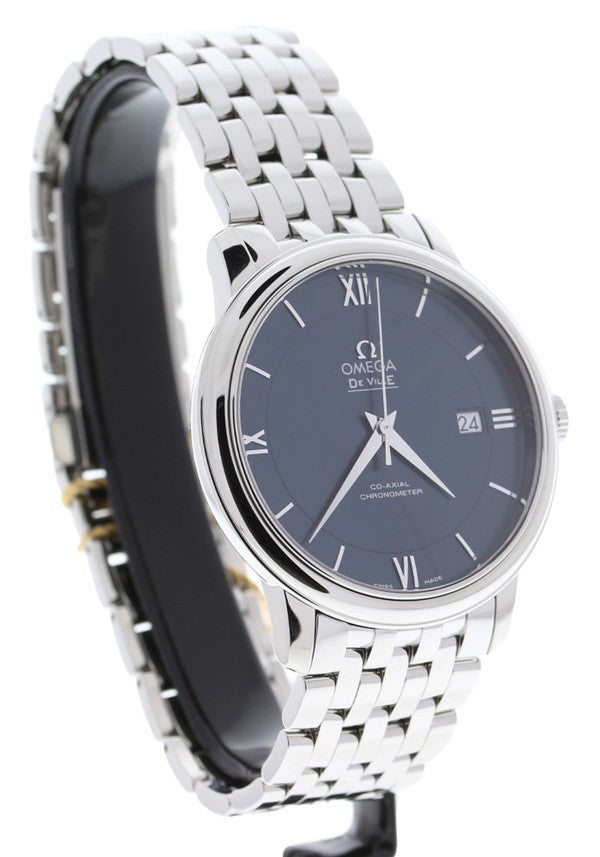 Omega De Ville Prestige Co-Axial Orbis Blue Dial Silver Steel Strap Watch for Men - 424.10.40.20.03.001 Buy Now By Omega