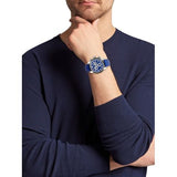 Versace V-Ray Chronograph Quartz Blue Dial Blue Leather Strap Watch for Men - VE2I00721 Buy Now By Versace