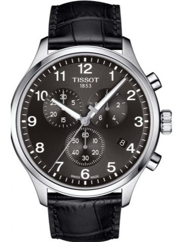 Tissot Chrono XL Classic Black Dial Black Leather Strap Watch For Men - T116.617.16.057.00 Buy Now By Tissot