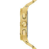 Guess Headliner Multifunction Black Dial Gold Steel Strap Watch For Men - GW0572G2 Buy Now By Guess