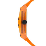 Guess Phoenix Multifunction Black Dial Orange Rubber Strap Watch For Men - GW0203G10 Buy Now By Guess