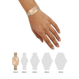 Daniel Wellington Quadro Unitone Rose Gold Dial Rose Gold Mesh Strap Watch For Women - DW00100484 Buy Now By Daniel Wellington