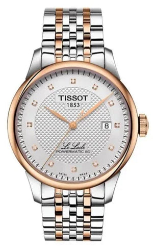 Tissot Le Locle Powermatic 80 Diamonds Silver Dial Two Tone Steel Strap Watch For Men - T006.407.22.036.01 Buy Now By Tissot