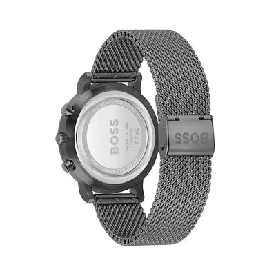 Hugo Boss Skymaster Chronograph Grey Dial Grey Mesh Bracelet Watch for Men - 1513934 Buy Now By Hugo Boss