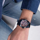 Guess Connoisseur Quartz Blue Dial Blue Steel Strap Watch For Men - GW0265G9 Buy Now By Guess