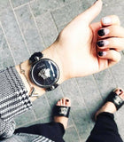 Versace Palazzo Empire Black Dial Black Leather Strap Watch for Women - VCO050017 Buy Now By Versace