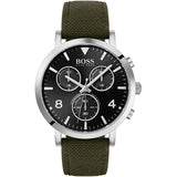 Hugo Boss Vesada Grey Dial Green Nylon Strap Watch for Men - 1513692 Buy Now By Hugo Boss