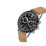 Hugo Boss Allure Black Dial Brown Leather Strap Watch for Men - 1513964 Buy Now By Hugo Boss