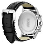 Hugo Boss Aeroliner Chronograph Black Dial Black Leather Strap Watch For Men - 1512448 Buy Now By Hugo Boss