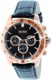 Hugo Boss Ikon Black Dial Black Leather Strap Watch for Men - 1513179 Buy Now By Hugo Boss