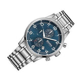 Hugo Boss Aeroliner Blue Dial Silver Steel Strap Watch for Men - 1513183 Buy Now By Hugo Boss