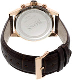 Hugo Boss Jet Grey Dial Brown Leather Strap Watch for Men - 1513281 Buy Now By Hugo Boss