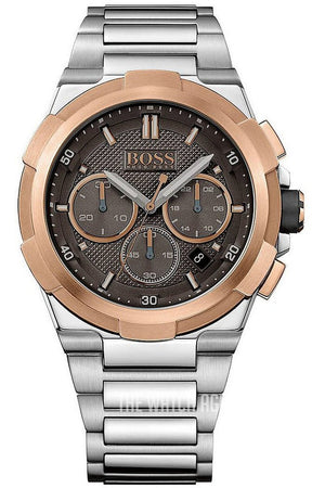 Hugo Boss Supernova Grey Dial Silver Steel Strap Watch for Men - 1513362 Buy Now By Hugo Boss