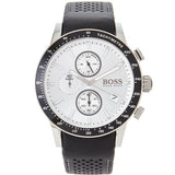 Hugo Boss Rafale Chronograph Quartz Silver Dial Black Leather Strap Watch For Men - 1513403 Buy Now By Hugo Boss
